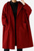 Burgundy One Size Fits All Oversized Water Resistant Windbreaker Jacket